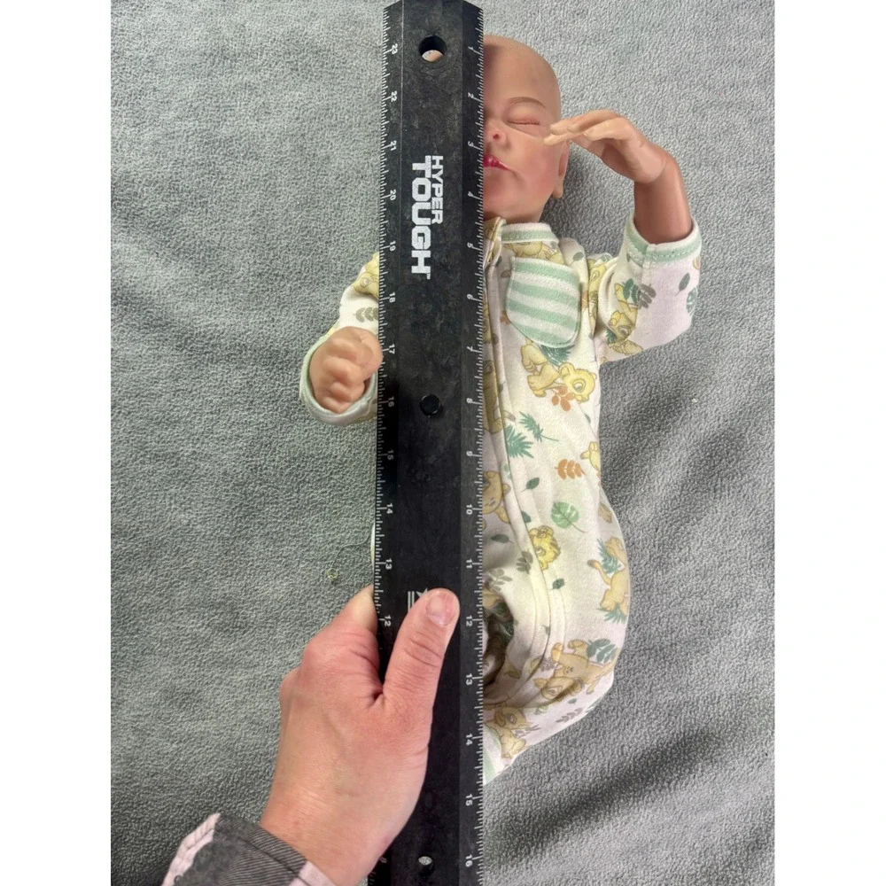 Realistic Reborn Baby Doll‎ 18 In Sleeping Vinyl Body Disney Lion King 0Pajamas
